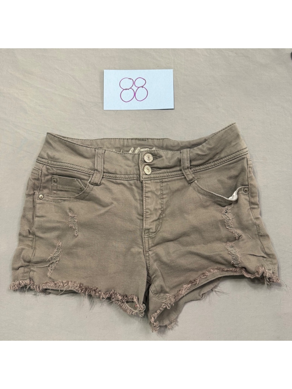 WallFlower Distressed Denim Shorts Juniors Size 3